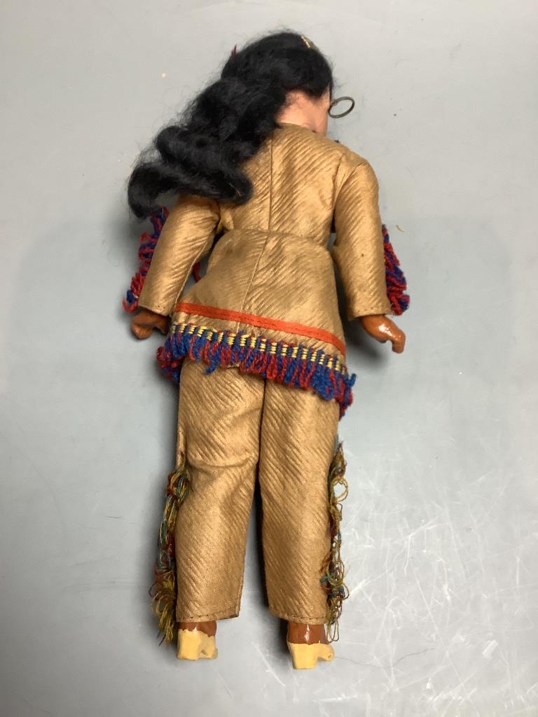 A Georgian Indian bisque character doll, all original costume